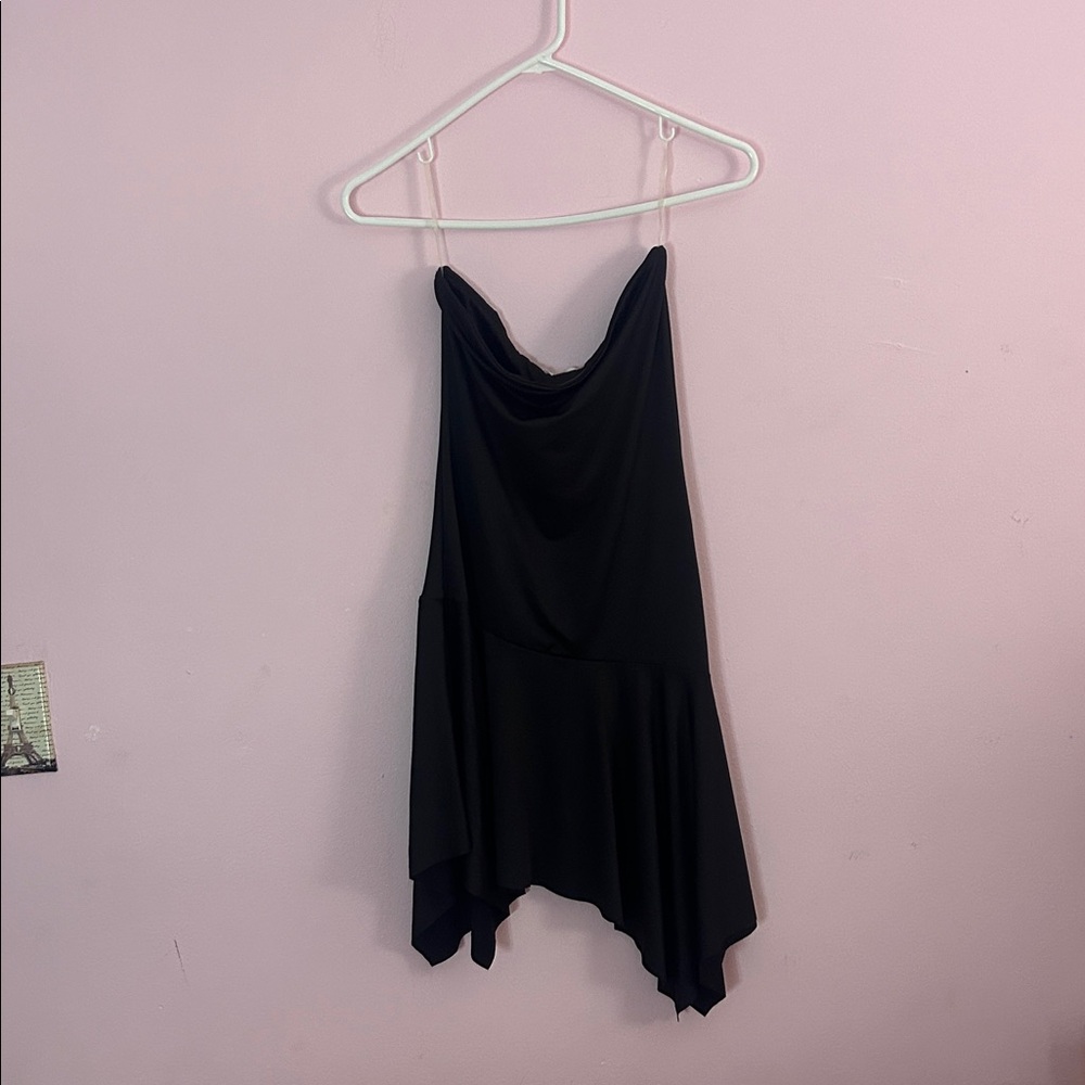 Black mini dress